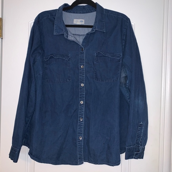 Old Navy Classic Denim Button Up - Picture 5 of 9